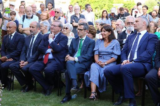 El ministro de la Presidencia, Relaciones con las Cortes y Memoria Democrática, Félix Bolaños, en el homenaje a 'La Nueve'