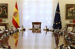 Sala donde se celebra la reunión del Consejo de Ministros