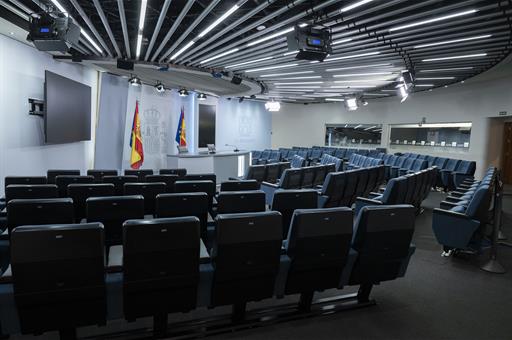 Sala de prensa de la Secretaría de Estado de Comunicación