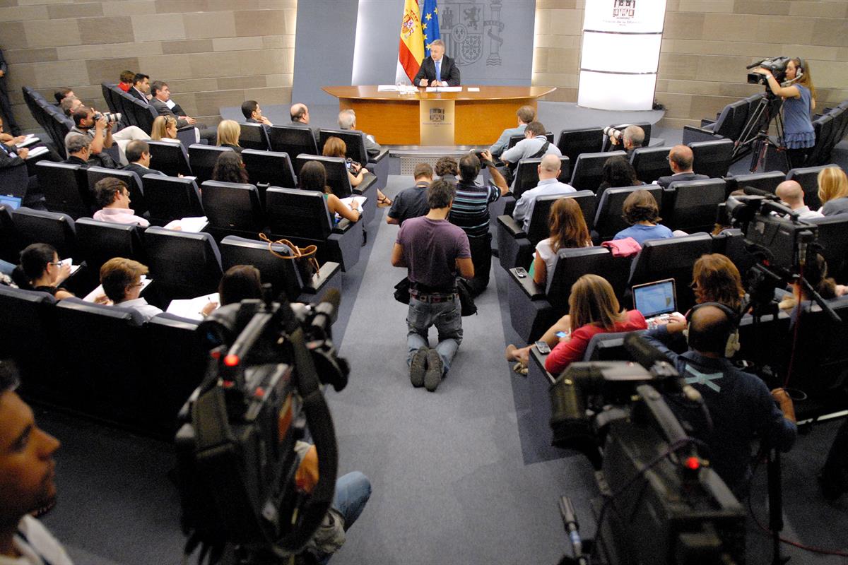 15/07/2011. Consejo de Ministros: ministro Portavoz del Gobierno José Blanco. El ministro de Fomento y ministro Portavoz del Gobierno, José ...