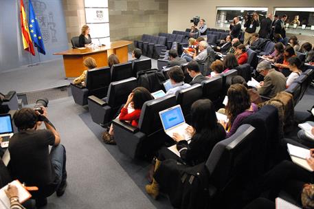 23/03/2012. Consejo de Ministros: Soraya Sáenz de Santamaría. La vicepresidenta del Gobierno, ministra de la Presidencia y Portavoz, Soraya ...