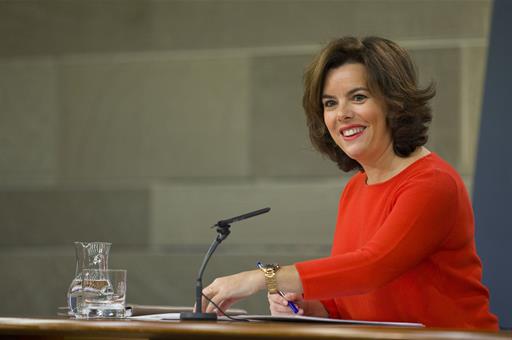 Soraya Sáenz de Santamaría. Council of Ministers 21-10-2016