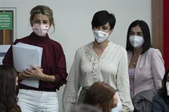 Yolanda Díaz, Isabel Rodríguez y Nadia Calviño