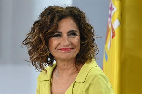 3/10/2023. Rueda de prensa tras el Consejo de Ministros: Isabel Rodríguez y María Jesús Montero. La ministra de Hacienda y Función Pública e...