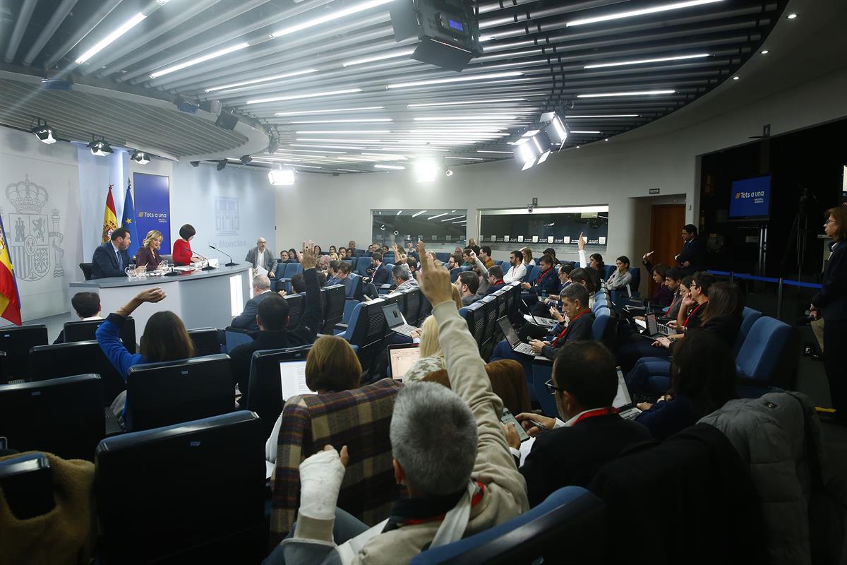 Rueda de prensa posterior al Consejo de Ministros