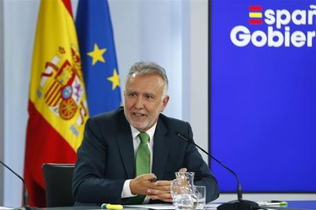 9/07/2024. Rueda de prensa tras el Consejo de Ministros: Teresa Ribera, Pilar Alegría y Ángel Víctor Torres. El ministro de Política Territo...