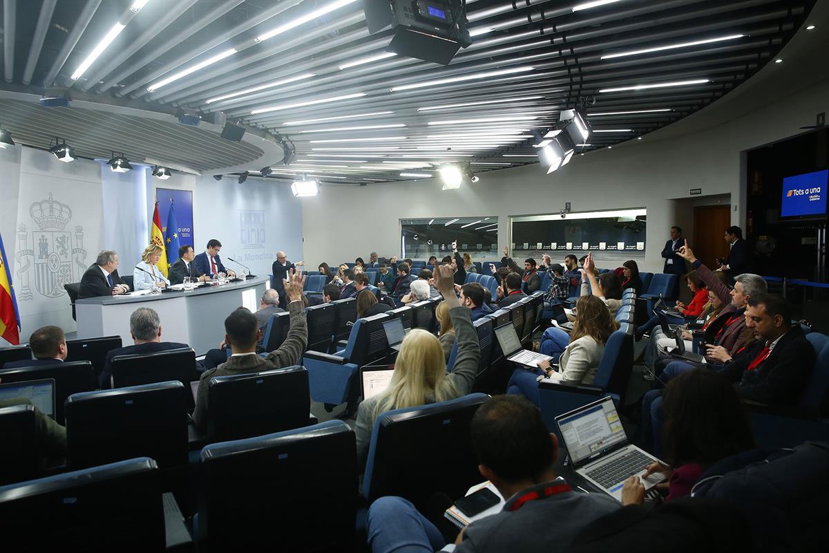 10/12/2024. Press conference after the Council of Ministers. Ministers answer questions from the media after the Council of Ministers