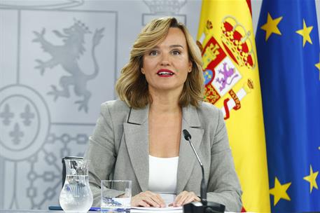 22/10/2024. Rueda de prensa tras el Consejo de Ministros. La ministra de Educación, Formación Profesional y Deportes y portavoz del Gobierno...