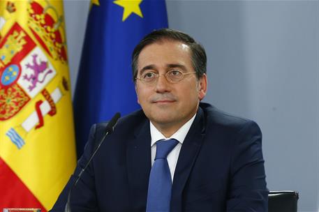 23/07/2024. José Manuel Albares. El ministro de Asuntos Exteriores, Unión Europea y Cooperación, José Manuel Albares, en la rueda de prensa ...