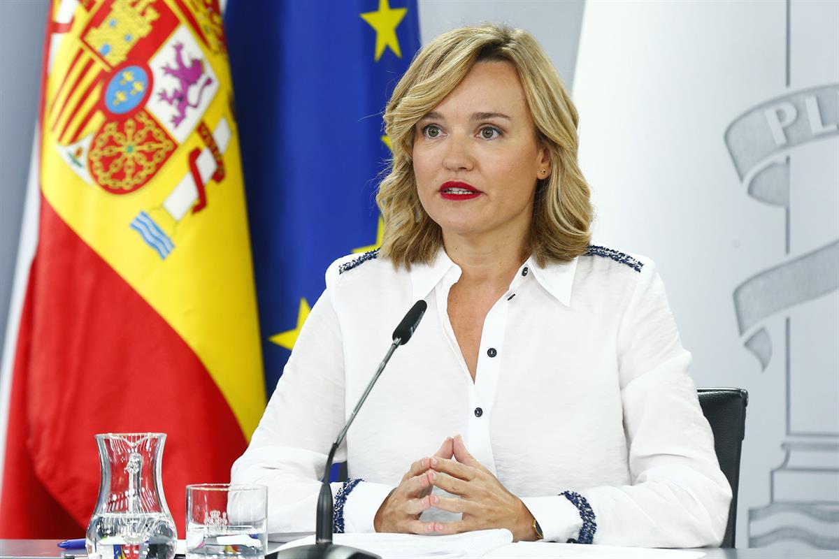 24/09/2024. Rueda de prensa tras el Consejo de Ministros: Pilar Alegría,Teresa Ribera, Ángel Víctor Torres y Carlos Cuerpo. La ministra de E...