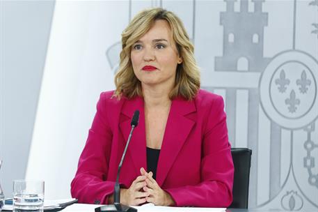 29/10/2024. Rueda de prensa tras el Consejo de Ministros. La ministra de Educación, Formación Profesional y Deportes y portavoz del Gobierno...