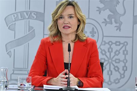 4/02/2025. Rueda de prensa tras el Consejo de Ministros. La ministra de Educación, Formación Profesional y Deportes y portavoz del Gobierno,...