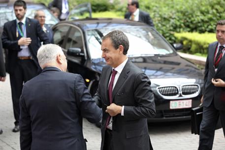21/07/2011. El presidente asiste a la reunión de los jefes de Estado y Gobierno de la zona euro. El presidente del Gobierno, José Luis Rodrí...