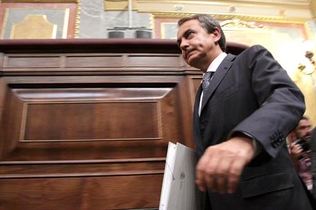 23/08/2011. El presidente informa de las nuevas medidas económicas. El presidente del Gobierno, José Luis Rodríguez Zapatero, a su llegada a...