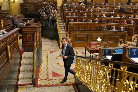 11/07/2012. Comparecencia del presidente en el Pleno del Congreso. El presidente del Gobierno, Mariano Rajoy, informa en el Pleno del Congre...