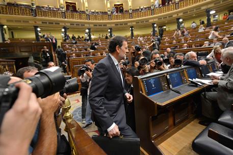 11/07/2012. Comparecencia del presidente en el Pleno del Congreso. El presidente del Gobierno, Mariano Rajoy, informa en el Pleno del Congre...