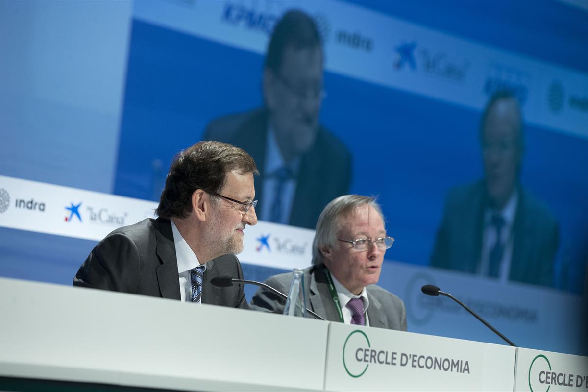 1/06/2013. Rajoy clausura la XXIX Reunión del Círculo de Economía. El presidente del Gobierno, Mariano Rajoy, durante la clausura en Sitges ...