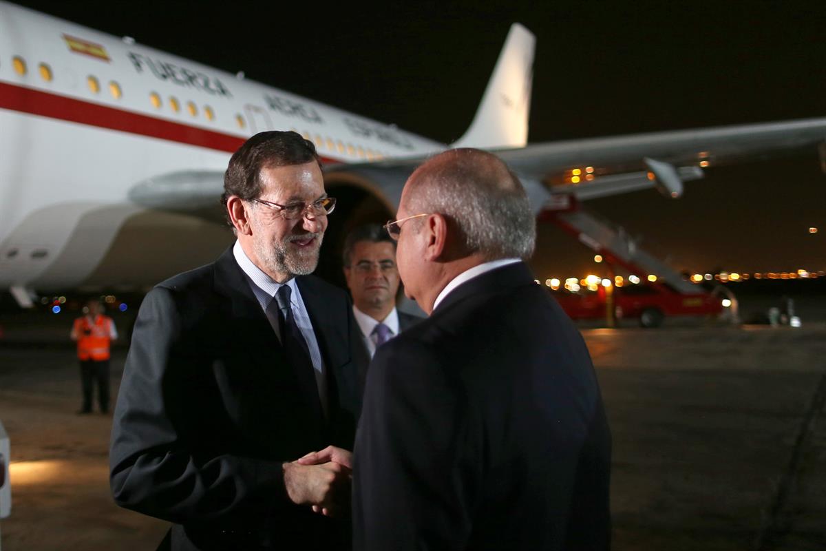 24/01/2013. Llegada de Mariano Rajoy a Perú. El presidente del Gobierno llega a Lima para iniciar su viaje oficial al país andino. Esta tard...