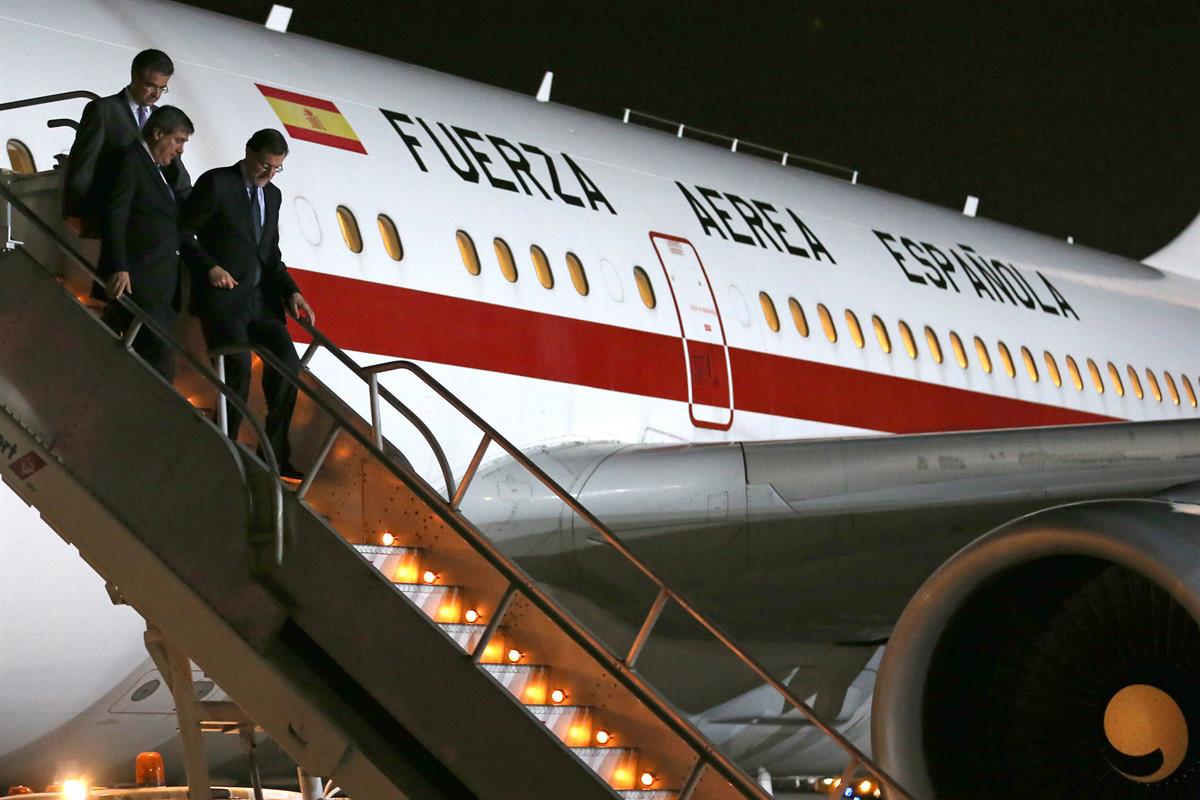 24/01/2013. Llegada de Mariano Rajoy a Perú. El presidente del Gobierno llega a Lima para iniciar su viaje oficial al país andino. Esta tard...