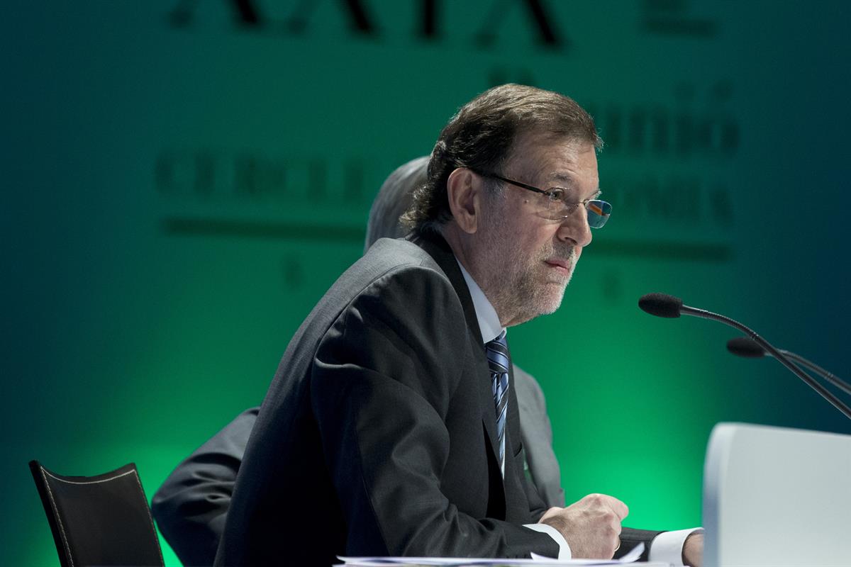 1/06/2013. Rajoy clausura la XXIX Reunión del Círculo de Economía. El presidente del Gobierno, Mariano Rajoy, durante la clausura en Sitges ...