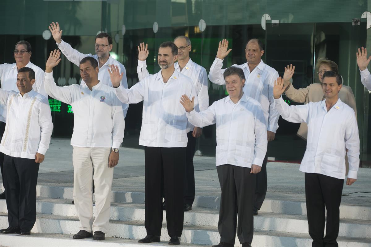 9/12/2014. Rajoy participa en la XXIV Cumbre Iberoamericana. XXIV Cumbre Iberoamericana. Foto de su Majestad el Rey Felipe VI y del presiden...