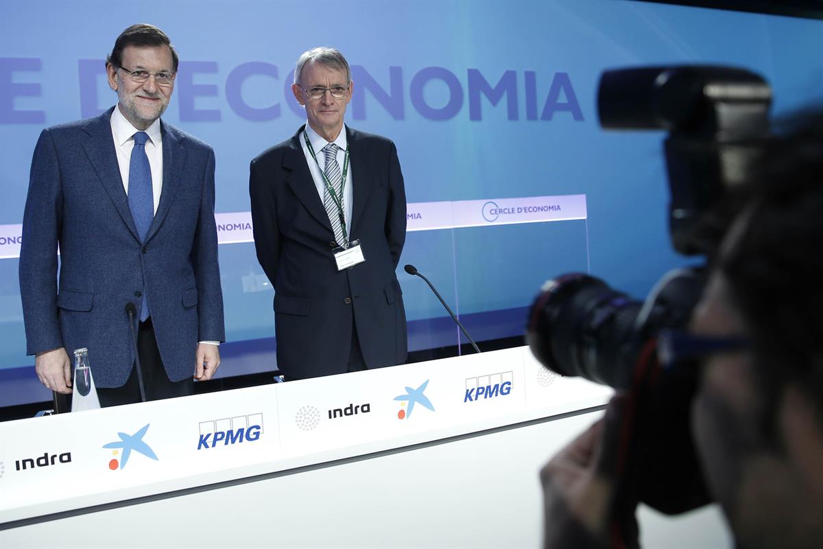 31/05/2014. Rajoy clausura la reunión del Círculo de Economía. El presidente del Gobierno, Mariano Rajoy, en la clausura en Sitges (Barcelon...