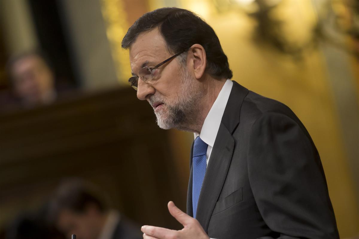 26/02/2014. Rajoy asiste al debate sobre el estado de la nación. El presidente del Gobierno, Mariano Rajoy, durante la segunda sesión del de...