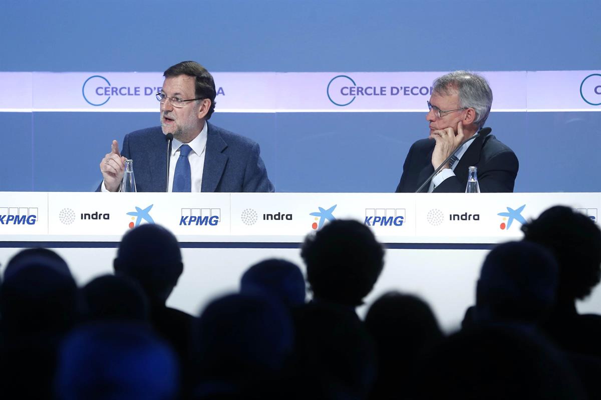 31/05/2014. Rajoy clausura la reunión del Círculo de Economía. El presidente del Gobierno, Mariano Rajoy, en la clausura en Sitges (Barcelon...