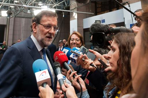 Mariano Rajoy. Meeting of the Heads of State and Government