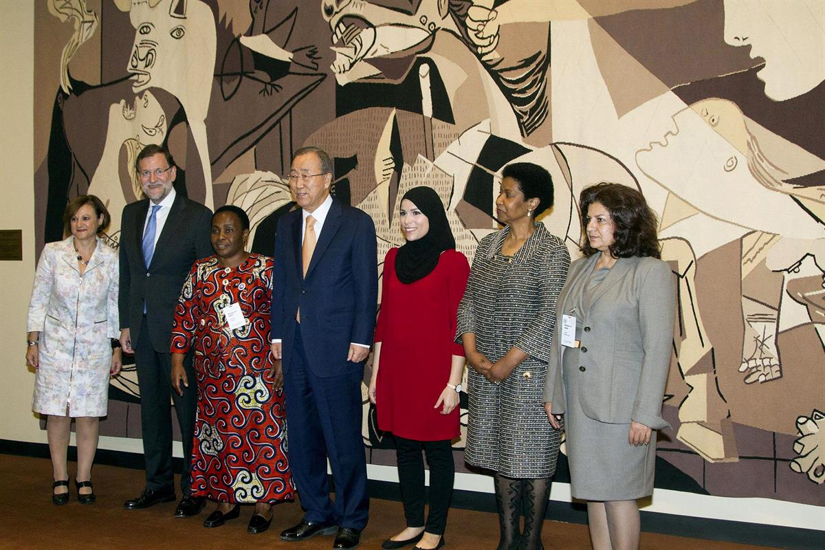 13/10/2015. Rajoy en el Consejo de Seguridad de la ONU. El presidente del Gobierno, Mariano Rajoy, junto al secretario general de la ONU, Ba...