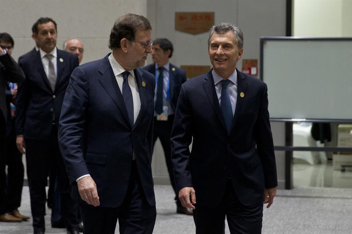 5/09/2016. Rajoy asiste a la Cumbre del G-20 en Hangzhou (China). El presidente del Gobierno en funciones, Mariano Rajoy, junto al president...