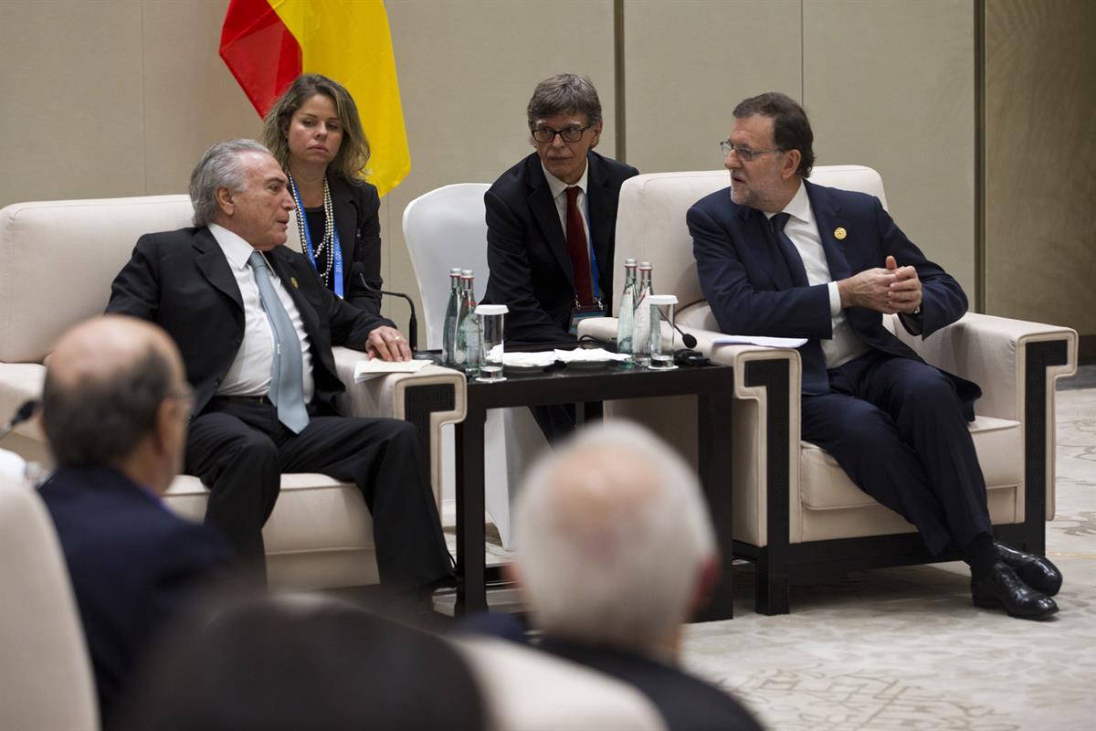 5/09/2016. Rajoy asiste a la Cumbre del G-20 en Hangzhou (China). El presidente del Gobierno en funciones, Mariano Rajoy, mantiene una reuni...