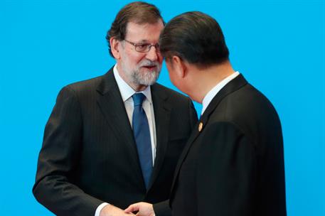 15/05/2017. Viaje de Mariano Rajoy a la República Popular de China. El presidente de la República Popular de China, Xi Jinping, y el preside...
