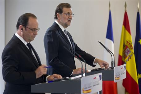 20/02/2017. XXV Cumbre Hispano-Francesa. El presidente del Gobierno, Mariano Rajoy, y el presidente de la República Francesa, François Holla...