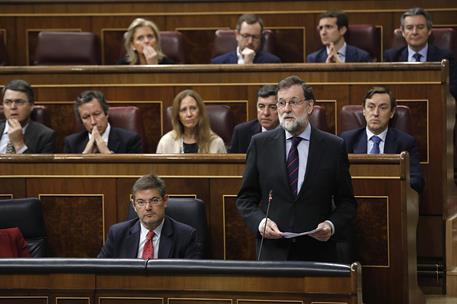 22/11/2017. Rajoy asiste a la sesión de control al Gobierno en el Congreso. El presidente del Gobierno, Mariano Rajoy, en el Congreso de los...