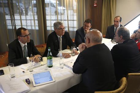 29/05/2017. XXIX Cumbre Luso-Española. El ministro de Asuntos Exteriores y de Cooperación, Alfonso Dastis, durante una reunión sectorial man...