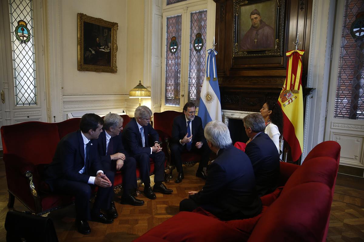 11/04/2018. Visita de Mariano Rajoy al Congreso de Argentina. El presidente del Gobierno español, Mariano Rajoy, y el ministro de Asuntos Ex...