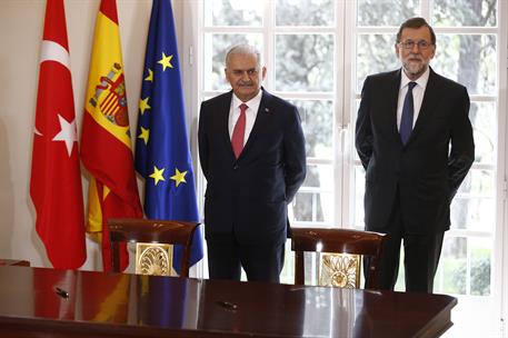 24/04/2018. VI Reunión de Alto Nivel Hispano-Turca. El presidente del Gobierno, Mariano Rajoy, y el primer ministro turco, Binali Yildirim, ...