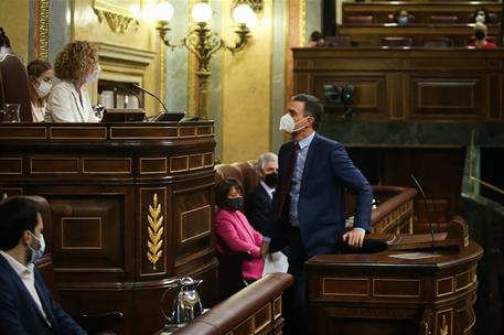 16/12/2020. Pedro Sánchez comparece ante el Pleno del Congreso de los Diputados. El presidente del Gobierno, Pedro Sánchez, comparece ante e...