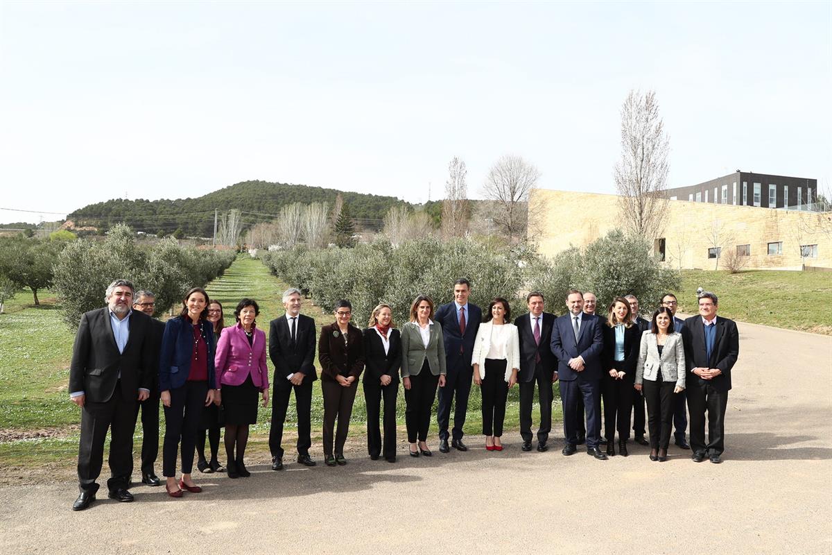 28/02/2020. Pedro Sánchez preside la Comisión Delegada del Gobierno para el Reto Demográfico. El presidente del Gobierno, Pedro Sánchez, jun...