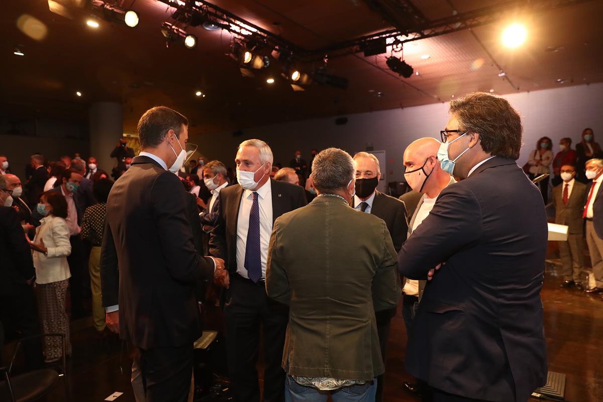 31/08/2020. Sánchez pronuncia la conferencia 'España puede. Recuperación, Transformación, Resiliencia'. El presidente del Gobierno, Pedro Sá...