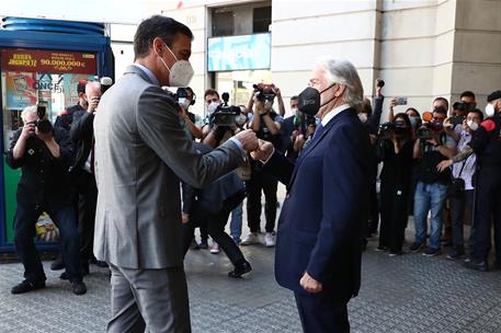 7/06/2021. Sánchez preside la entrega de la medalla de Foment del Treball a Javier Godó. El presidente de la patronal catalana, Josep Sánche...