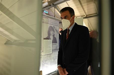 9/06/2021. Viaje oficial de Pedro Sánchez a Argentina: visita al Museo Sitio de la Memoria. El presidente del Gobierno, Pedro Sánchez, duran...