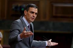 El presidente del Gobierno, Pedro Sánchez