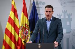 19/12/2021. Declaración Institucional del presidente del Gobierno en la sede de la Delegación del Gobierno de Cataluña