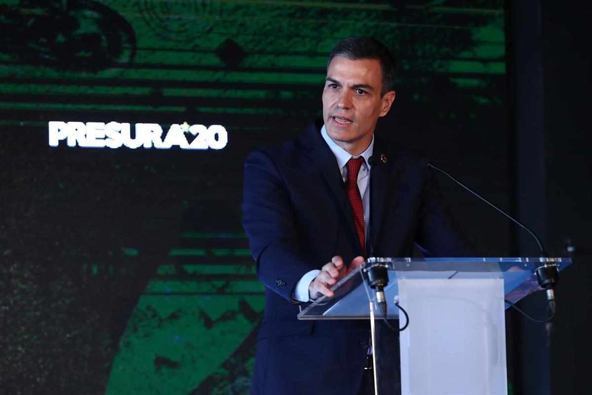 28/05/2021. Pedro Sánchez inaugura la IV Feria Nacional para la Repoblación de la España Rural PRESURA*20. El presidente del Gobierno, Pedro...