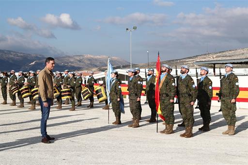 28/12/2022. Pedro Sánchez visits Lebanon. The President of the Government of Spain, Pedro Sánchez, during his visit to the Spanish troops at...