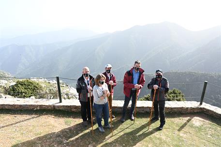 31/01/2022. Pedro Sánchez visita el Parque Nacional de la Sierra de las Nieves. El presidente del Gobierno, Pedro Sánchez, durante su visita...