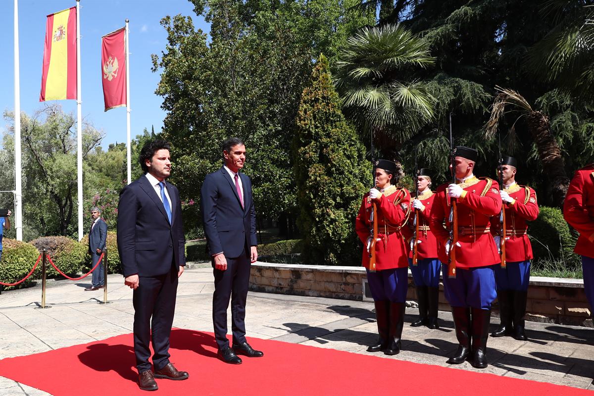 31/07/2022. Visita de Pedro Sánchez a Montenegro. Visita de Pedro Sánchez a Montenegro