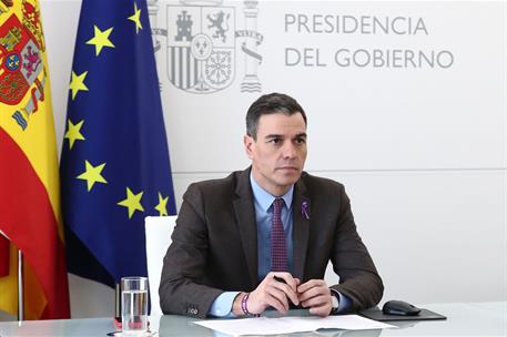7/03/2023. Pedro Sánchez mantiene un encuentro con el consejero delegado del Grupo Renault. El presidente del Gobierno, Pedro Sánchez, duran...